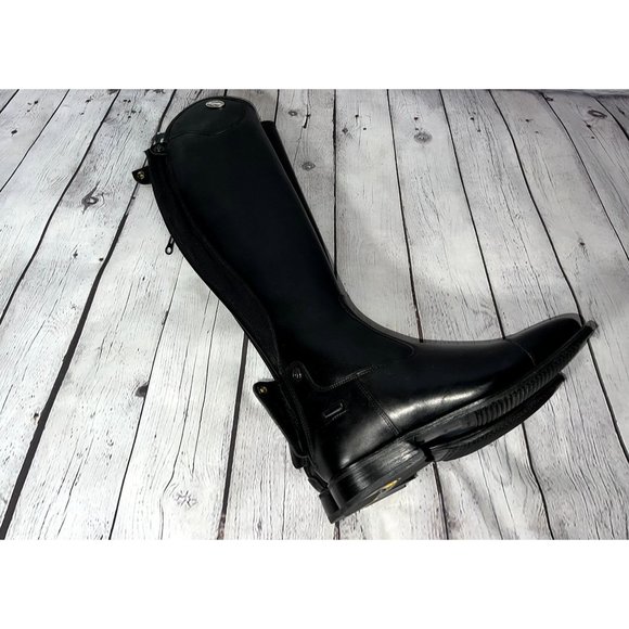 Women's DeNiro Salento Field Riding Boots Size 38 (7.5) Mid Calf NEW - Picture 2 of 10